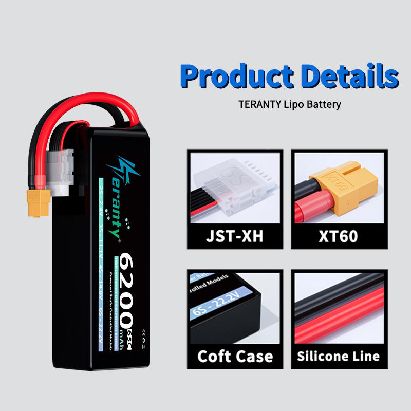 TERANTY 6S 6200mAh Lipo Batter - Rc Hobby Land recension och pris