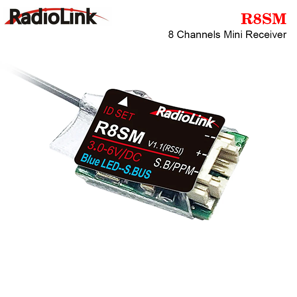Radiolink R8SM 8CH Mini RC Rec - Receiver Sbus 8Ch recension och pris